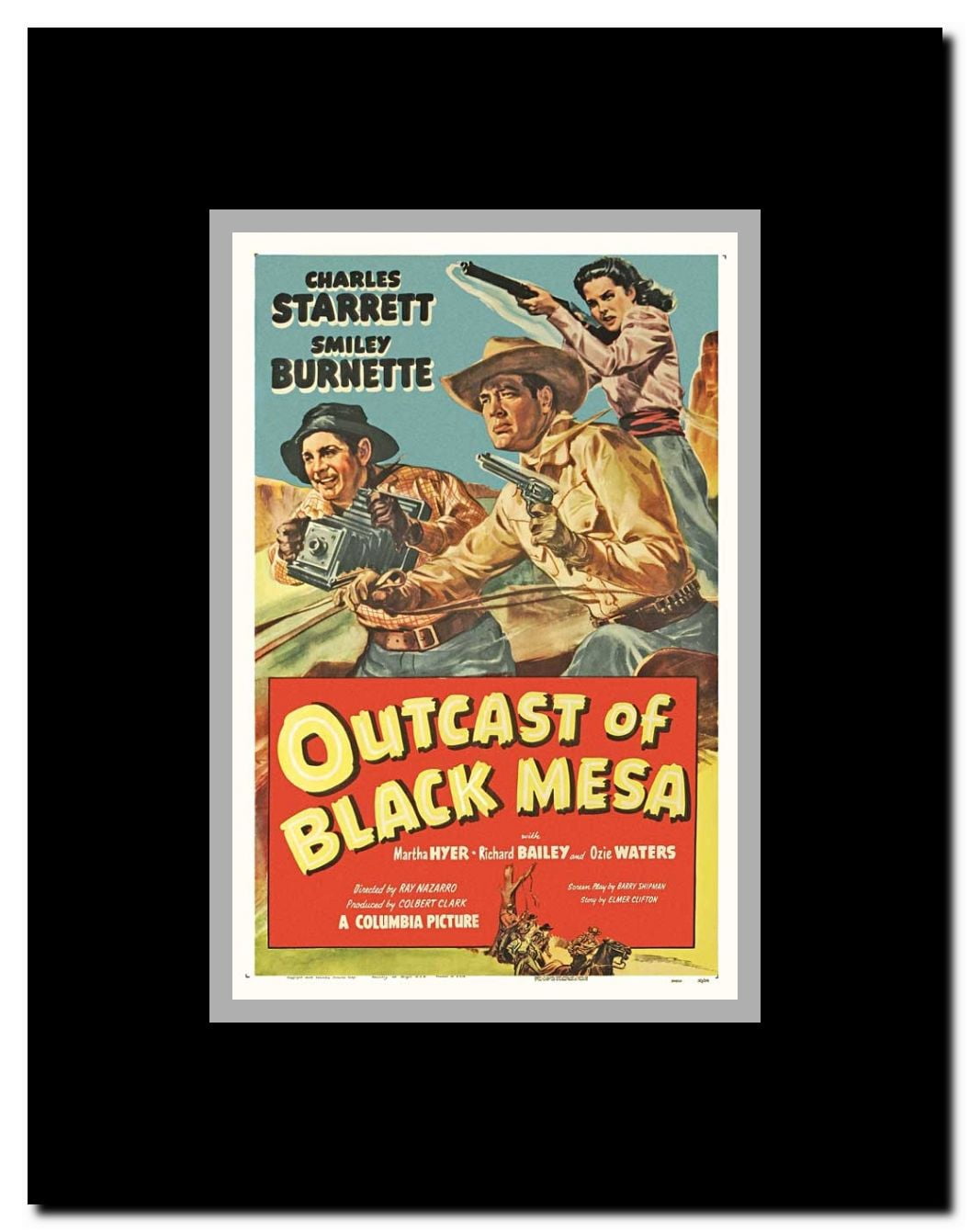 Outcasts of Black Mesa Framed Movie Poster