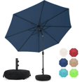thumbnail image 1 of Outdoor 10 ft Patio Umbrella with Sand Bag Umbrella Base Included, Outdoor Umbrella with Tilt and Crank, Red, 1 of 9
