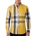 thumbnail image 1 of Fredd Marshall Men's 100% Cotton Long Sleeve Plaid Button-Down Shirt, 1 of 8