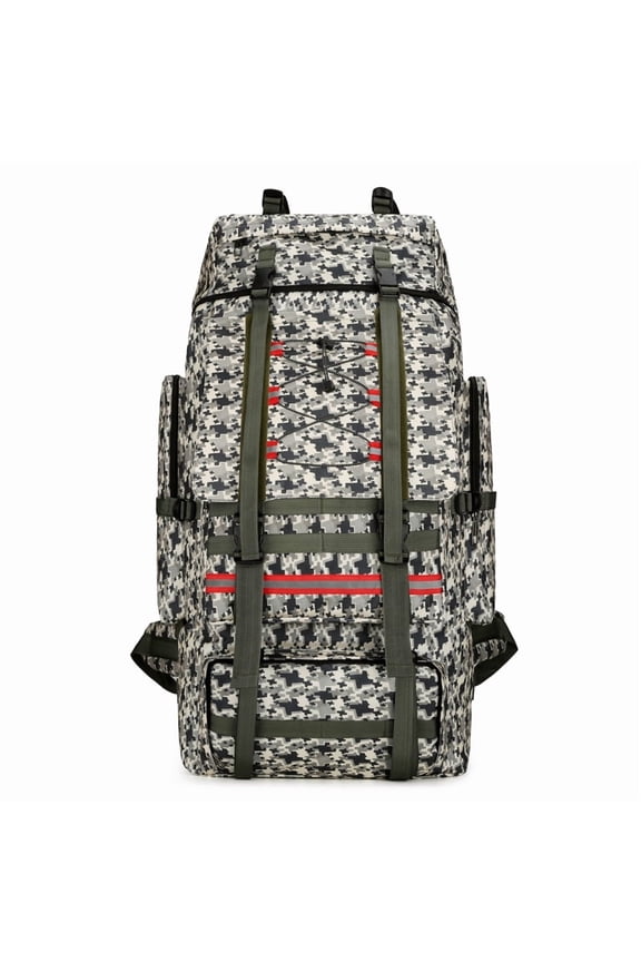 Outdoor 130 Liter 120 Large Capacity Camouflage Travel Bag, Cotton Quilt, Luggage, Working, Hiking, Camping, Waterproof Backpack