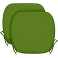 thumbnail image 1 of Outdoor 17"x16" Chair Cushions with Ties Set of 2, Water Resistant All Weather U-Shape Seat Pads for  Garden Furniture Indoor Fade Resistant  Cushions (Grass Green), 1 of 11
