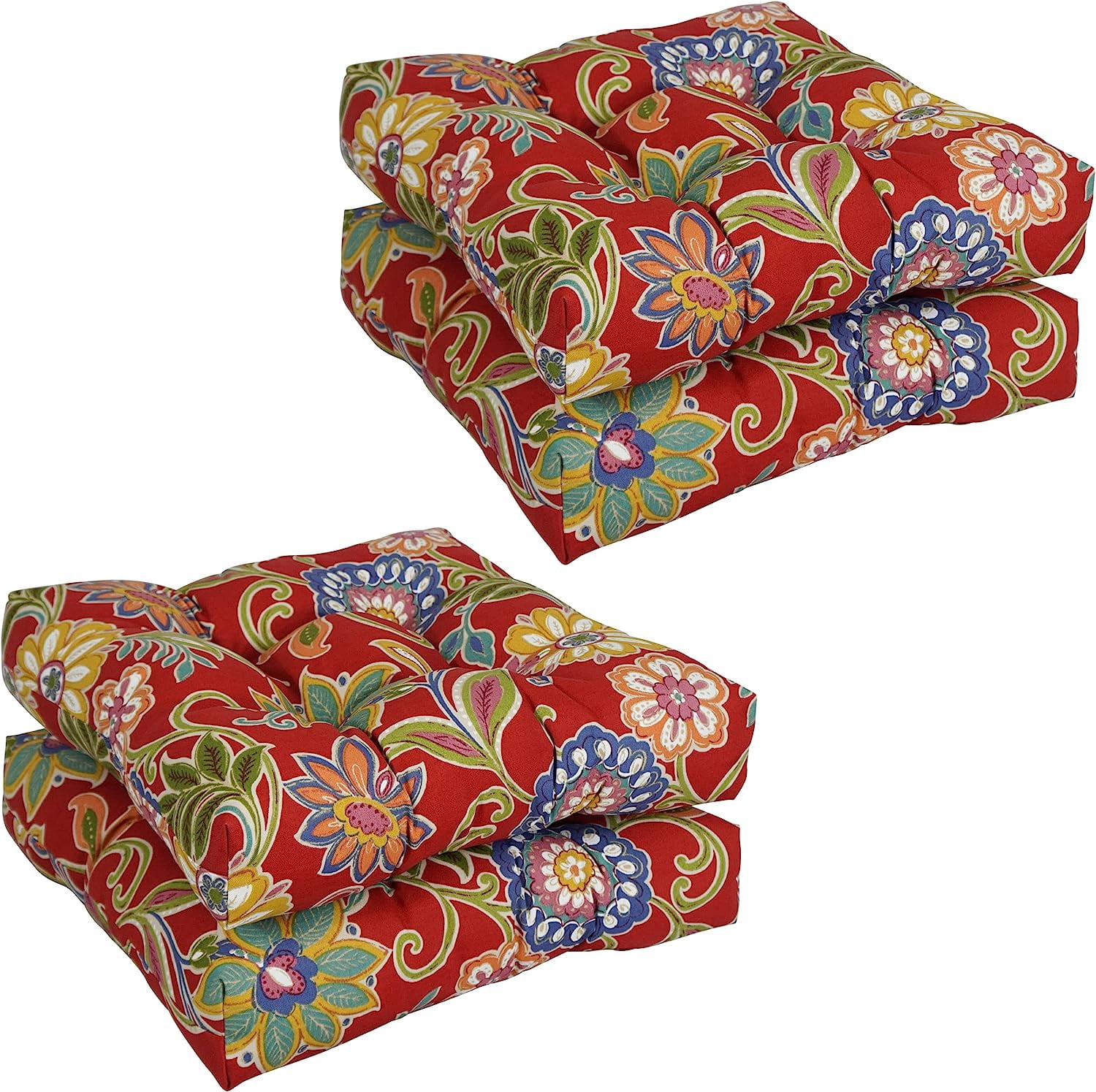 Outdoor 19inch Chair Cushion, 19" x 19", Alenia Pompeii 4 Count
