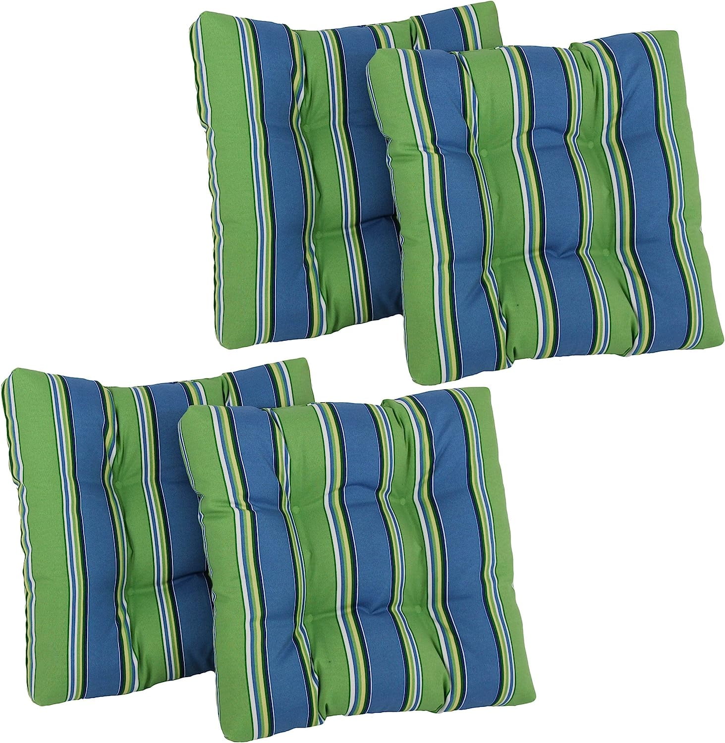 Outdoor 19inch Chair Cushion, 19" x 19", Haliwell Caribbean 4 Count