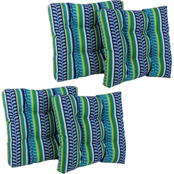 Outdoor 19-inch Square Chair Cushion, 19" x 19", Skyworks Multicolor 2 Count