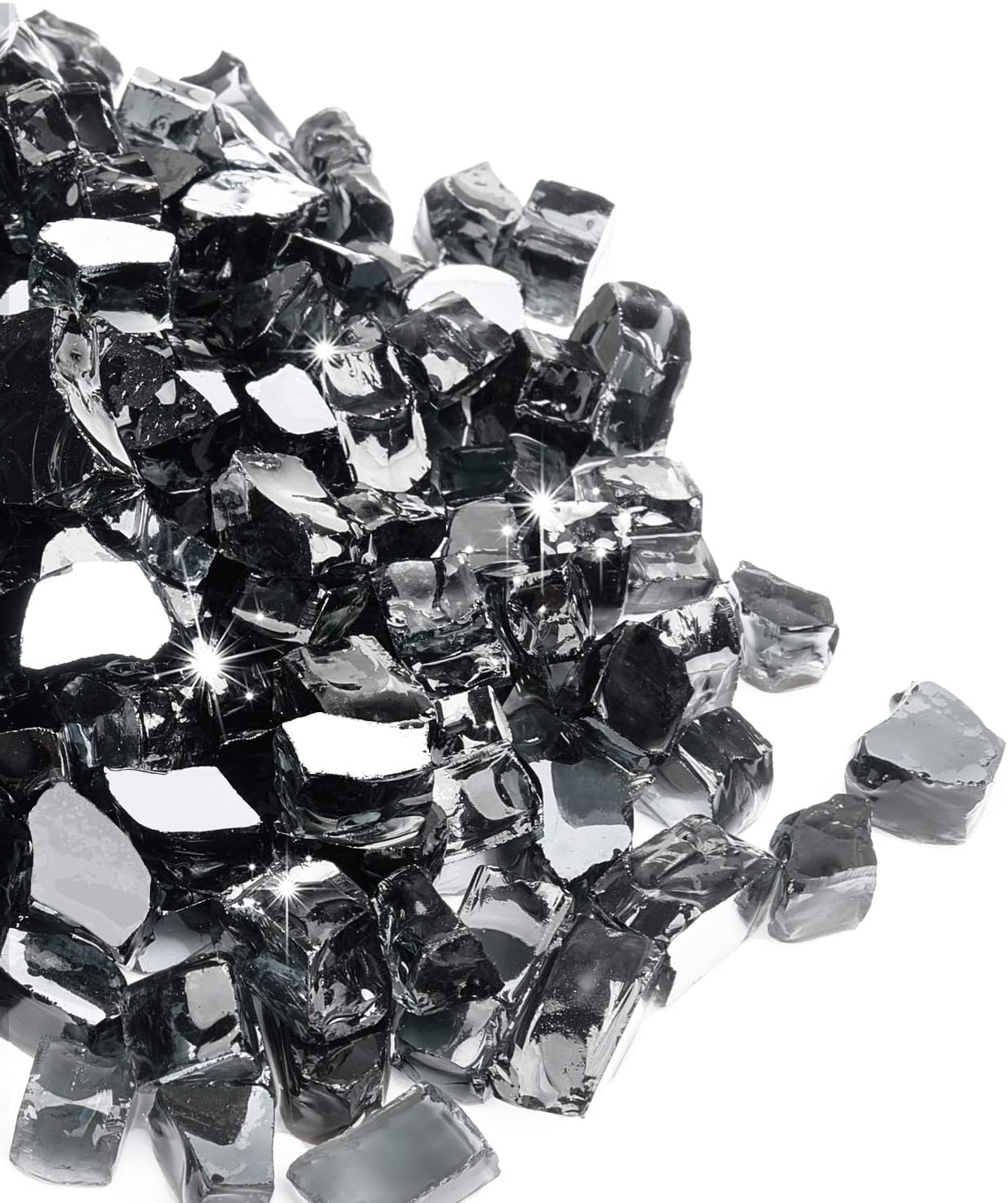 Outdoor 20 lbs Fire Glass for Propane Fire Pit, 1/2Inch Reflective