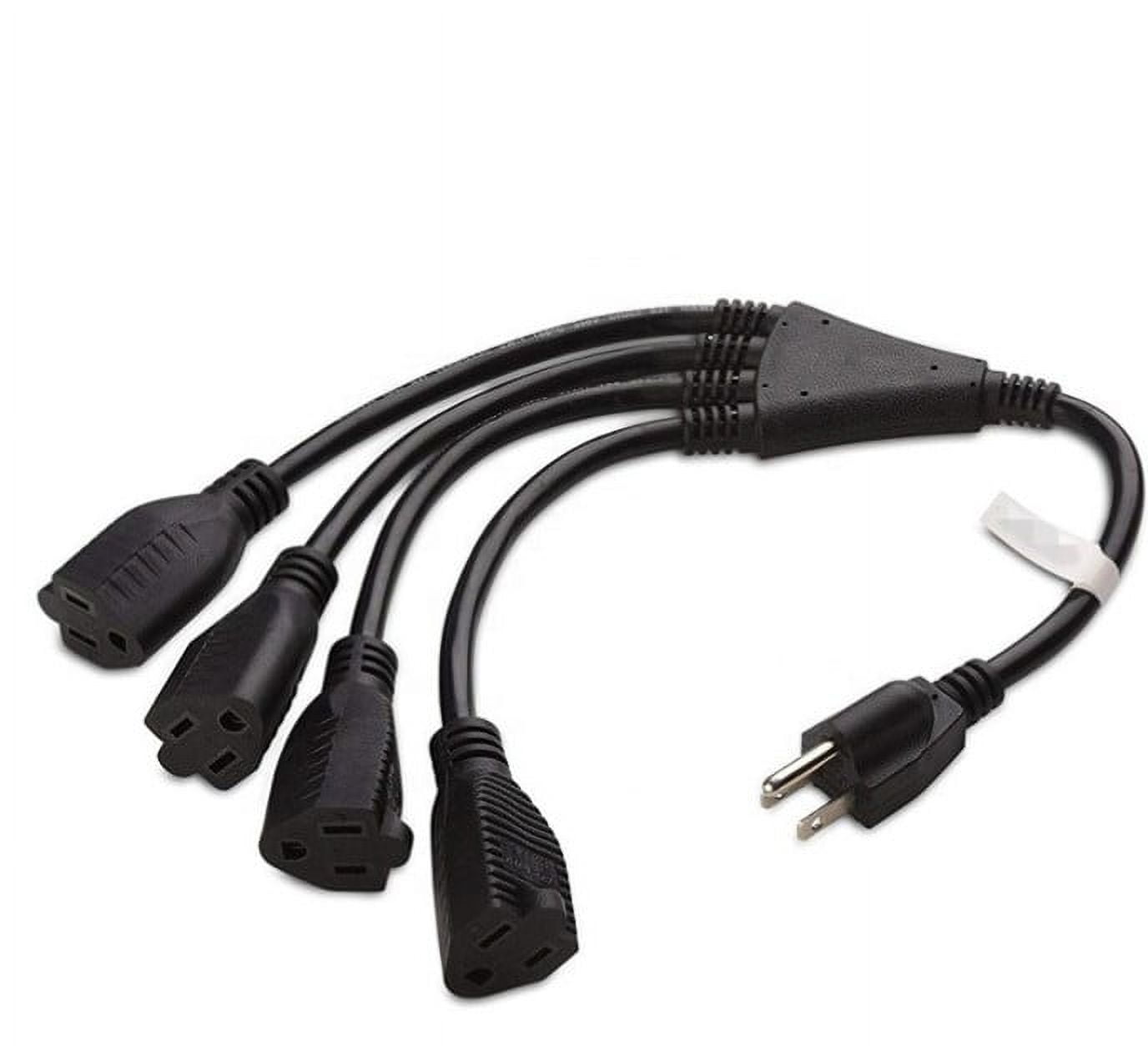SUAIELEC Outdoo 3 Way Plug Adapte, Multi Plug Outlet
