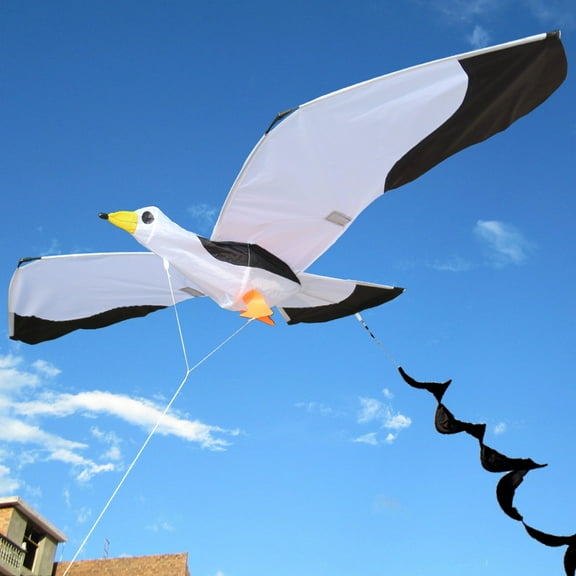 Outdoor 3D Seagull Kite for Kids  Fun Flying Toy with Tail, Ideal for Childrens Outdoor Games, Easy to Fly, Perfect for Family Fun Activities at the Beach, Park, or Backyard