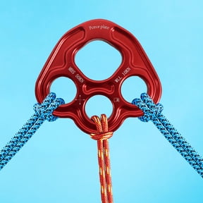 Outdoor 4 Holes Paw Rigging Plate Climbing Equipment Rope Bearing Anchors Multipurpose Multi Anchor Point Connector Gear Red
