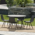 thumbnail image 1 of Outdoor 5 Piece Wicker Dining Set with Foldable Table,Multibrown, 1 of 12