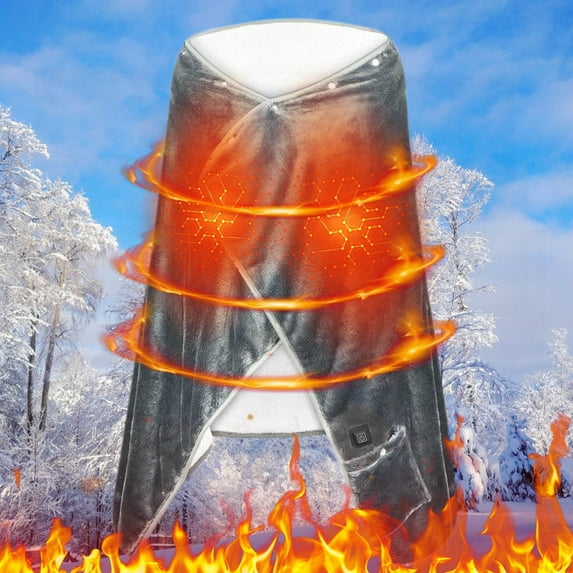 Outdoor 5V Heated Blanket 140x90cm, Low Voltage USB Heating Shawl, Portable Camping or Travel Blanket