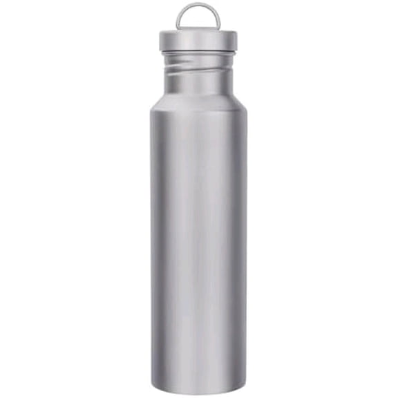 Outdoor 750ml Titanium Sports Bottle with Lid Flask Wide Mouth Water Bottle Canteen Drinking Bottle for Camping Cycling Hiking Ti3253d$$Sport & Recreation Other
