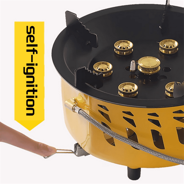 Outdoor 7Core Camping Stove Power Gases Burner Stove Backpacking Stove