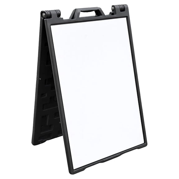 Outdoor A-Frame Sandwich Sign Board, 24"x36" Water-Filled, Double-Sided Customizable Panel for Outdoor Advertising