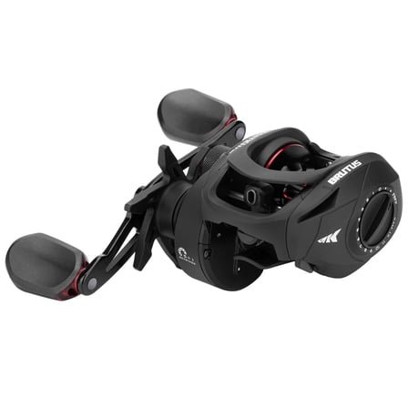 KastKing Right Baitcasting Fishing Reel, Graphite Frame, 7.2:1 Gear Ratio, 5+1 -Brutus