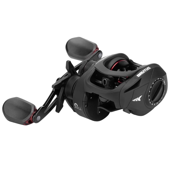 KastKing Right Baitcasting Fishing Reel, Graphite Frame, 7.2:1 Gear Ratio, 5+1 -Brutus