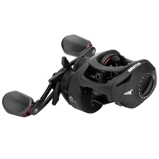KastKing Right Baitcasting Fishing Reel, Graphite Frame, 7.2:1 Gear Ratio, 5+1 -Brutus