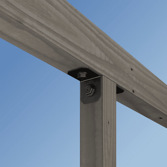 Outdoor Accents Avant Collection ZMAX Black Powder-Coated Framing Angle - Pack of 2  Residential Use, Standard Application