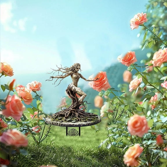 Outdoor Acrylic Pot Stakes with Withered Branches for Fairy Garden Decorations Yard Art for Enhancing Garden and Outdoor Spaces