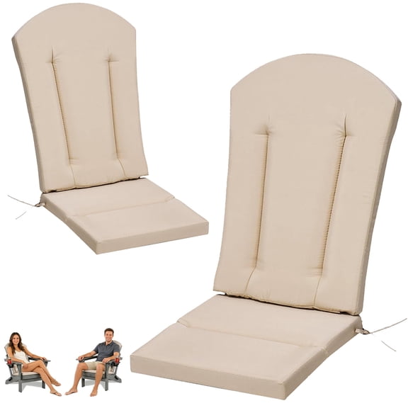 Outdoor Adirondack Chair Cushion, 50”x20” High-Back Rocking Chair Pad, Waterproof Patio Furniture Cushion for Indoor & Outdoor Use