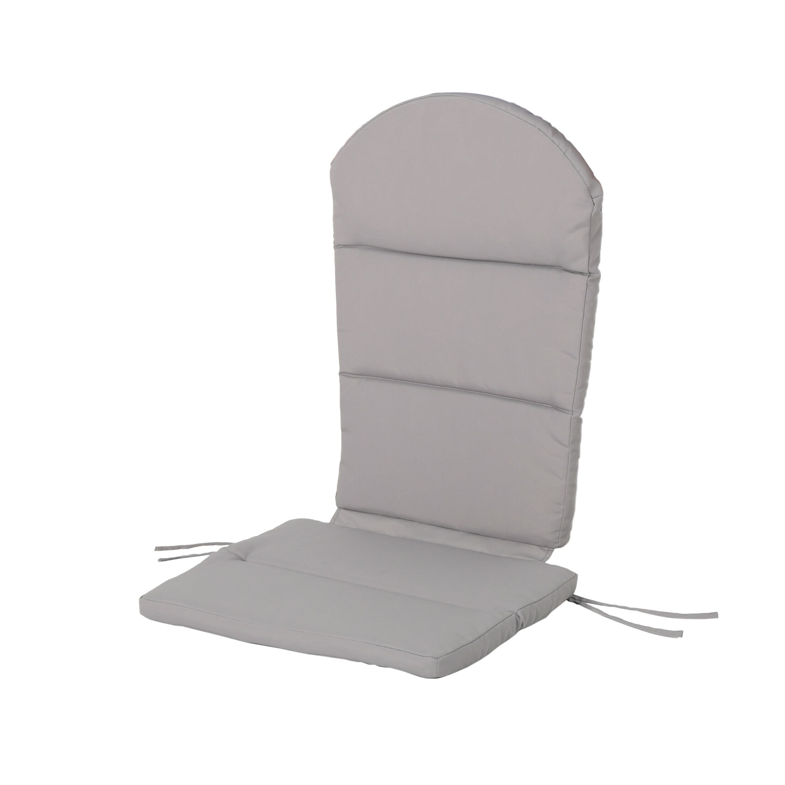 Gray Water-Resistant Polyester Adirondack Chair Cushion
