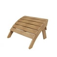 thumbnail image 1 of Outdoor Adirondack Chair Folding Ottoman, Teak, 1 of 10