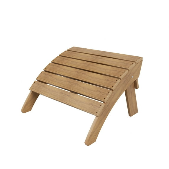 Outdoor Adirondack Chair Folding Ottoman, Teak