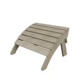 thumbnail image 1 of Outdoor Adirondack Chair Folding Ottoman, Weathered Gray, 1 of 10
