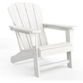 thumbnail image 1 of Outdoor Adirondack Chairs, HDPE Plastic Patio Chairs for All Weather, Weather-Resistant Fire Pit Chair with Wide Armrests & Slatted Back, for Patio, Deck, Lawn, Black, 1 of 8
