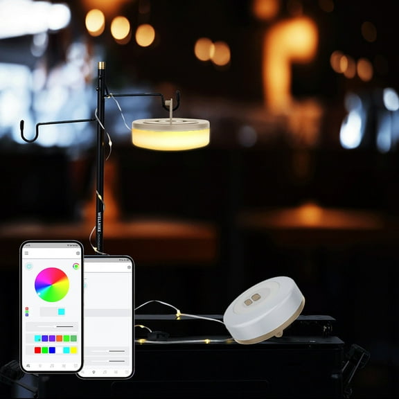 Outdoor Adjustable APP Camping Tape Lamp Portable And Extendable LED Light String Camping Tent Canopy Decorative Light