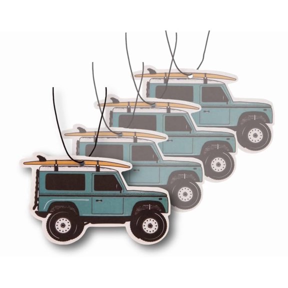 Outdoor Adventure Car Air Freshener 4 Pack Scented With Premium Oils By Fresh Fresheners (Defender/Bronco)