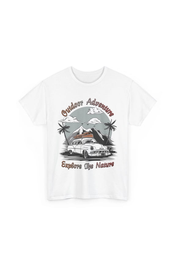 Outdoor Adventure, Explore The Nature T-Shirt, Travel Enthusiast’s Go-To Tee