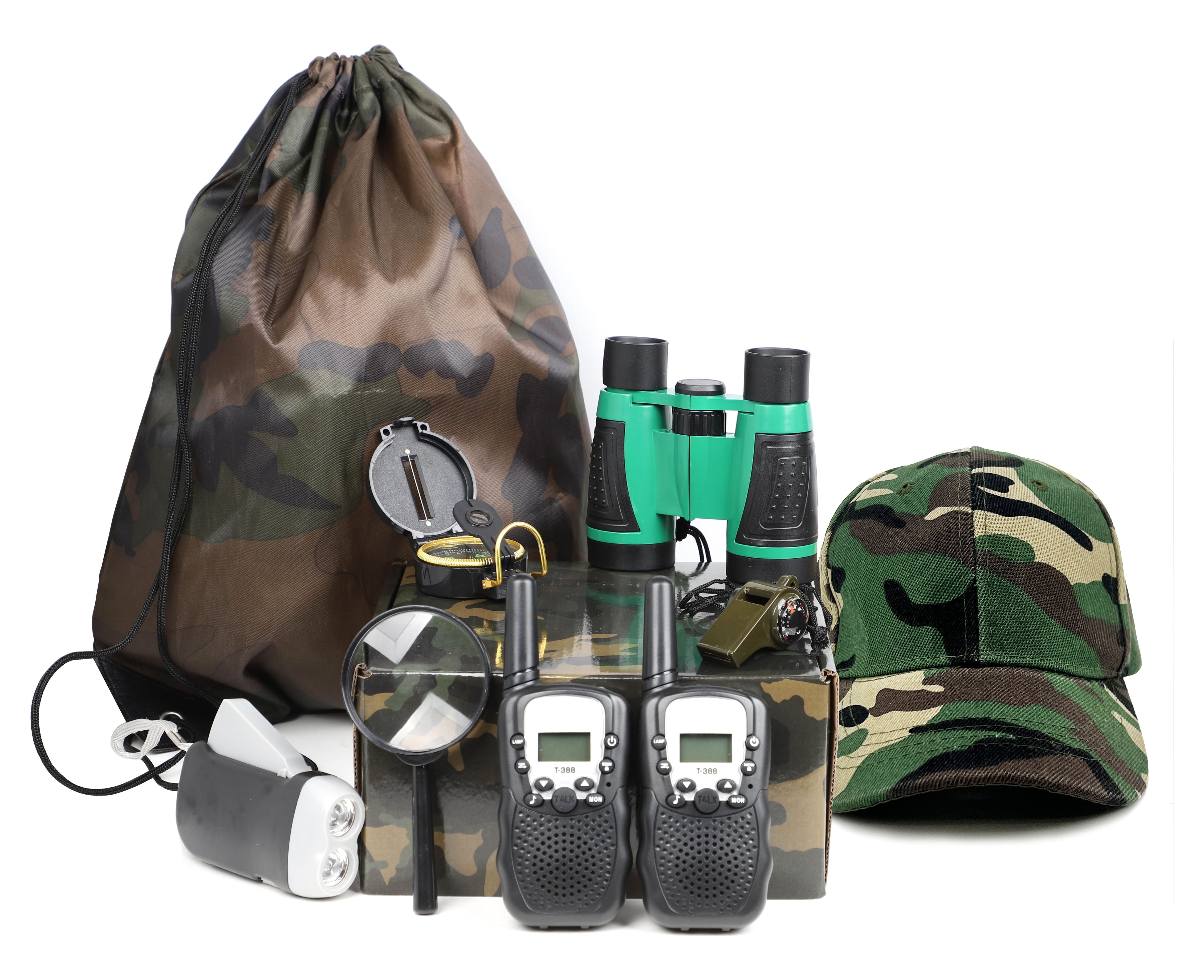 Kids' Outdoor Adventure Set - Camouflage Camping Exploration