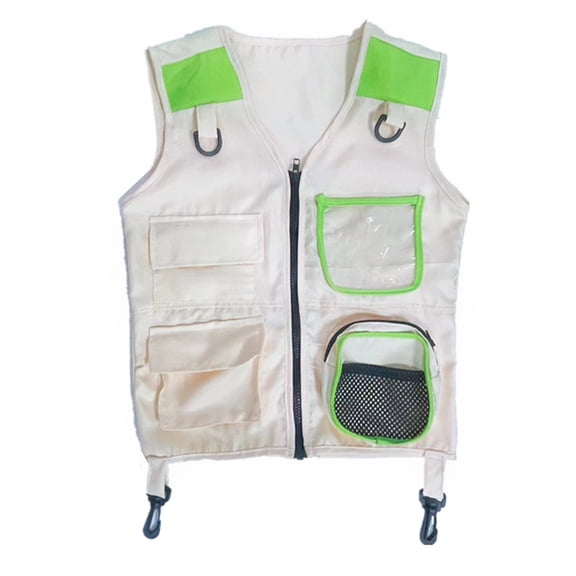 Outdoor Adventure Vest Top for Kid Girls Boy Explorers Vest Fishing Suit Adventure Costume Stage Performances Vest