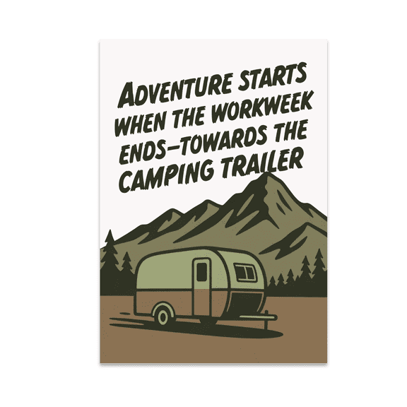Outdoor Adventure Wall Art - Camping Enthusiast - 13x19 Poster Print