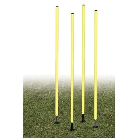 Outdoor Agility Pole Set, Yellow