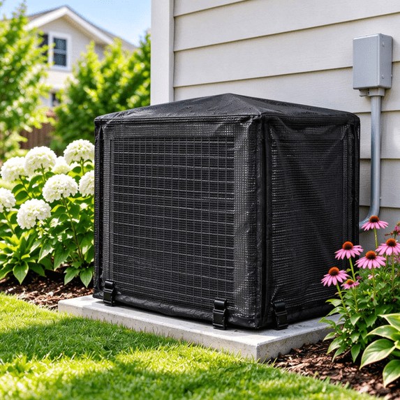 Outdoor Air Conditioner Cover for Outside Units, a clean neutral look ...