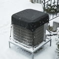 thumbnail image 1 of Outdoor Air Conditioner Snow Guard Cover, Winter AC Unit Protector for Snow and Ice, 25.98 x 25.98 Inch Black Plastic Cover, 1-Pack, 1 of 6