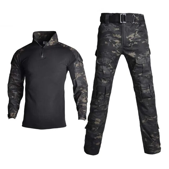 Outdoor Airsoft Paintball Clothing Military Uniform Camo Hunting Suit