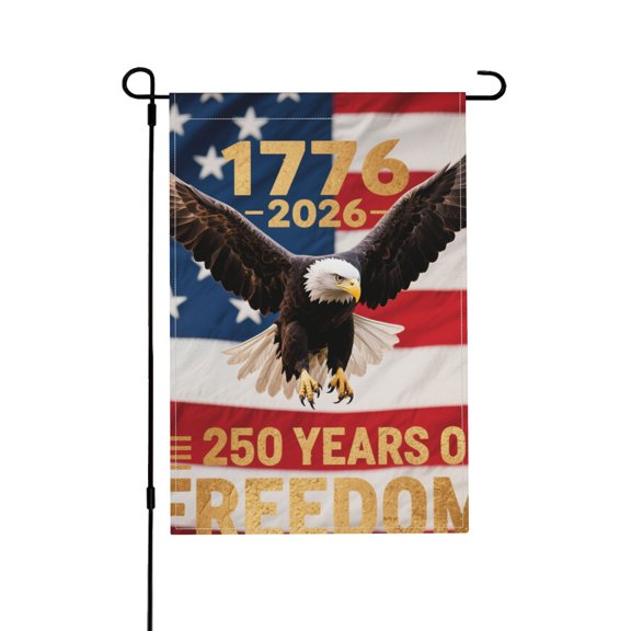 Outdoor American Flag Garden Banner 12x18 Inch - Weather Resistant Patriotic Decor for Homes and Gardens