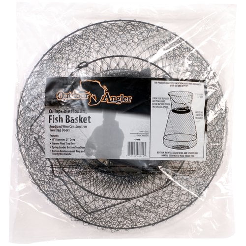 Outdoor Angler Floating Wire Basket, Black