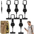 thumbnail image 1 of Outdoor Anti-Theft Retractable Phone Lanyard Retractable Steel Line with Locking Carabiner 360°metal Tether Tab, 1 of 6