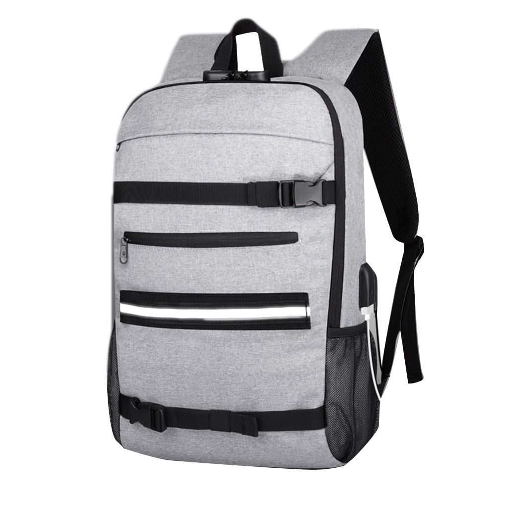 Outdoor Anti-Theft Skateboard Backpack Waterproof Laptop Bag Large