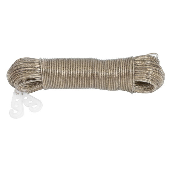 GAXIRE Heavy Duty Outdoor Clothesline for Backyard, 50m PVC Laundry Line with 0.12in Diameter, and Weather Resistant