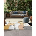 thumbnail image 1 of Outdoor Area Rug Cute Pet Cats Rugs 4x6ft Washable Outdoor Carpets,Washable Outdoor Carpets, Family Animals Cartoon Kittens Carpet Waterproof Large Rugs for Patio Porch, 1 of 8