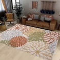 thumbnail image 1 of Outdoor Area Rug Washable Patio Rug Tropical Botanical Floral Chenille Waterproof Outdoor Carpet Non-Slip for Deck, Backyard, 1 of 10