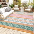 thumbnail image 1 of Outdoor Area Rug Waterproof Plastic Straw Rug, Plastic Straw RV Mat, Stain-Resistant Indoor Outdoor Carpet for Patio, Deck, Balcony, Picnic & Beach, 1 of 11