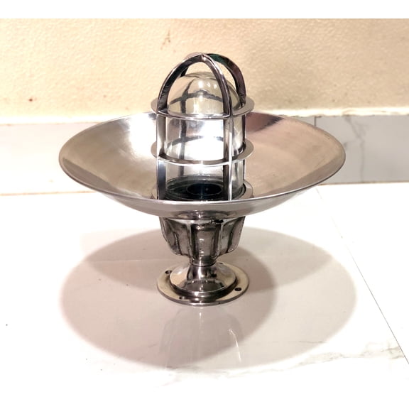 Outdoor Art Deco Nautical Style Aluminum Passage Alley Ceiling Bulkhead Light with Deflector Shade