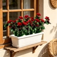 thumbnail image 1 of Outdoor Artificial Azalea Flowers UV Resistant Greenery Faux Shrub for Porch Garden Wedding Party Hanging Planter Indoor Home Decor, 1 of 6
