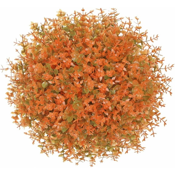 Outdoor Artificial Fall Flowers Plants Fall Decorations UV Resistant Plastic Flowers Orange Outside Faux Plants for Home Garden Autumn Thanksgiving Fall Decor