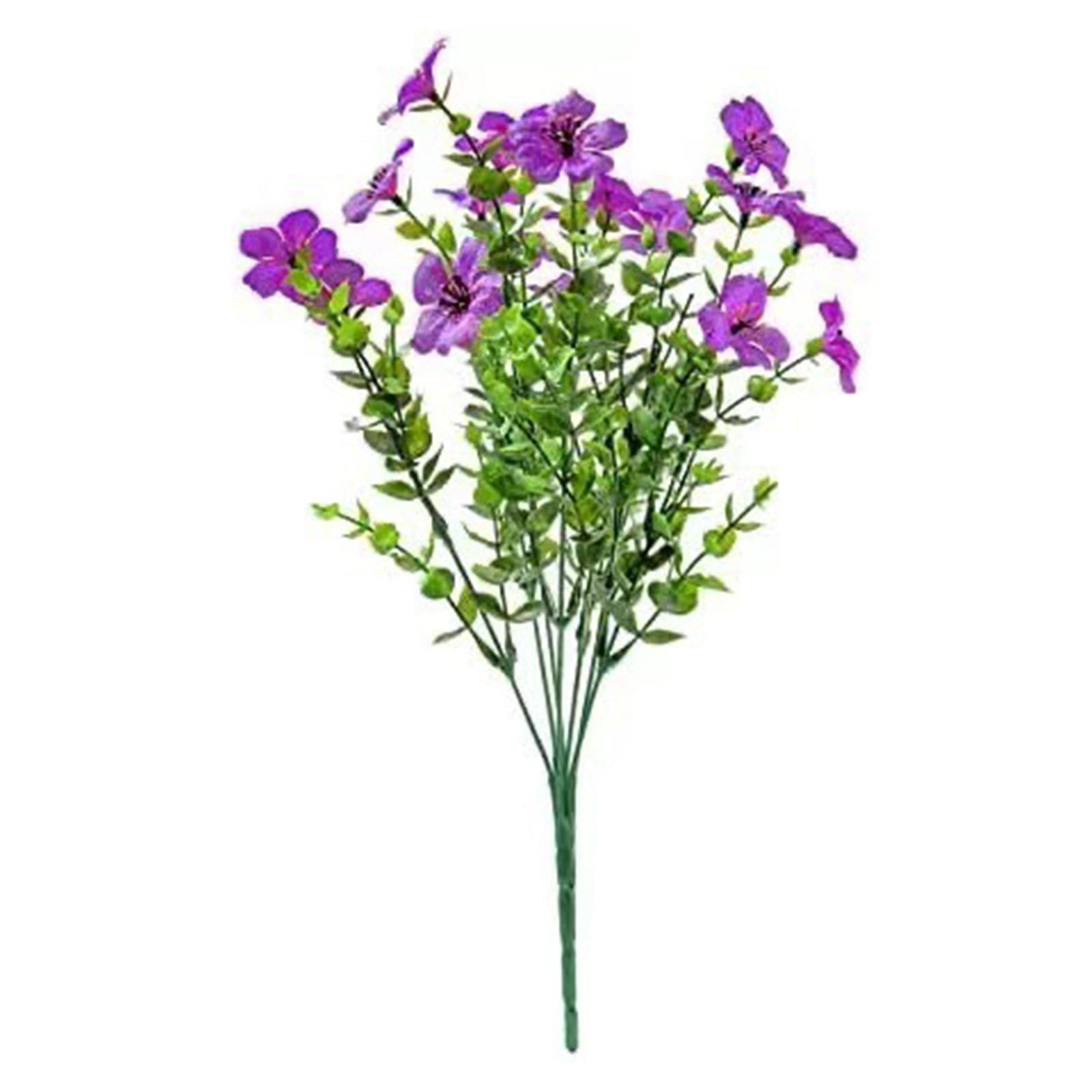 Outdoor Artificial Flowers Bulk - UV Resistant for Porch & Garden Decor, Realistic Wildflowers That Never Fade - Spring Summer Decorations